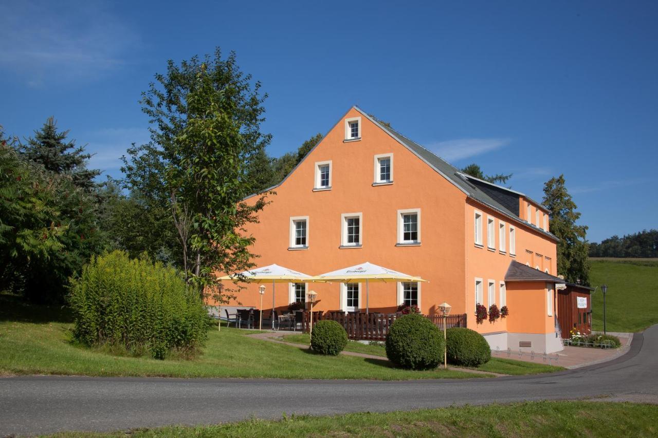 Landgasthof Wolfsgrund Hotel Dorfchemnitz Bagian luar foto